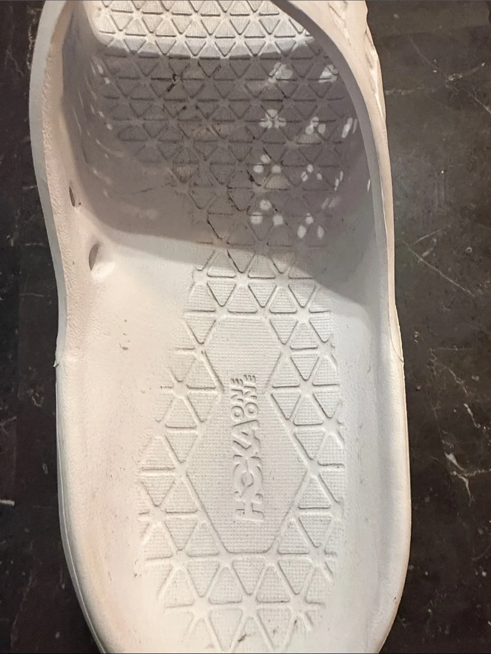 HOKA ORA Recovery Slide 3 White Black Men’s Size 12 Comfort Recovery Sandals